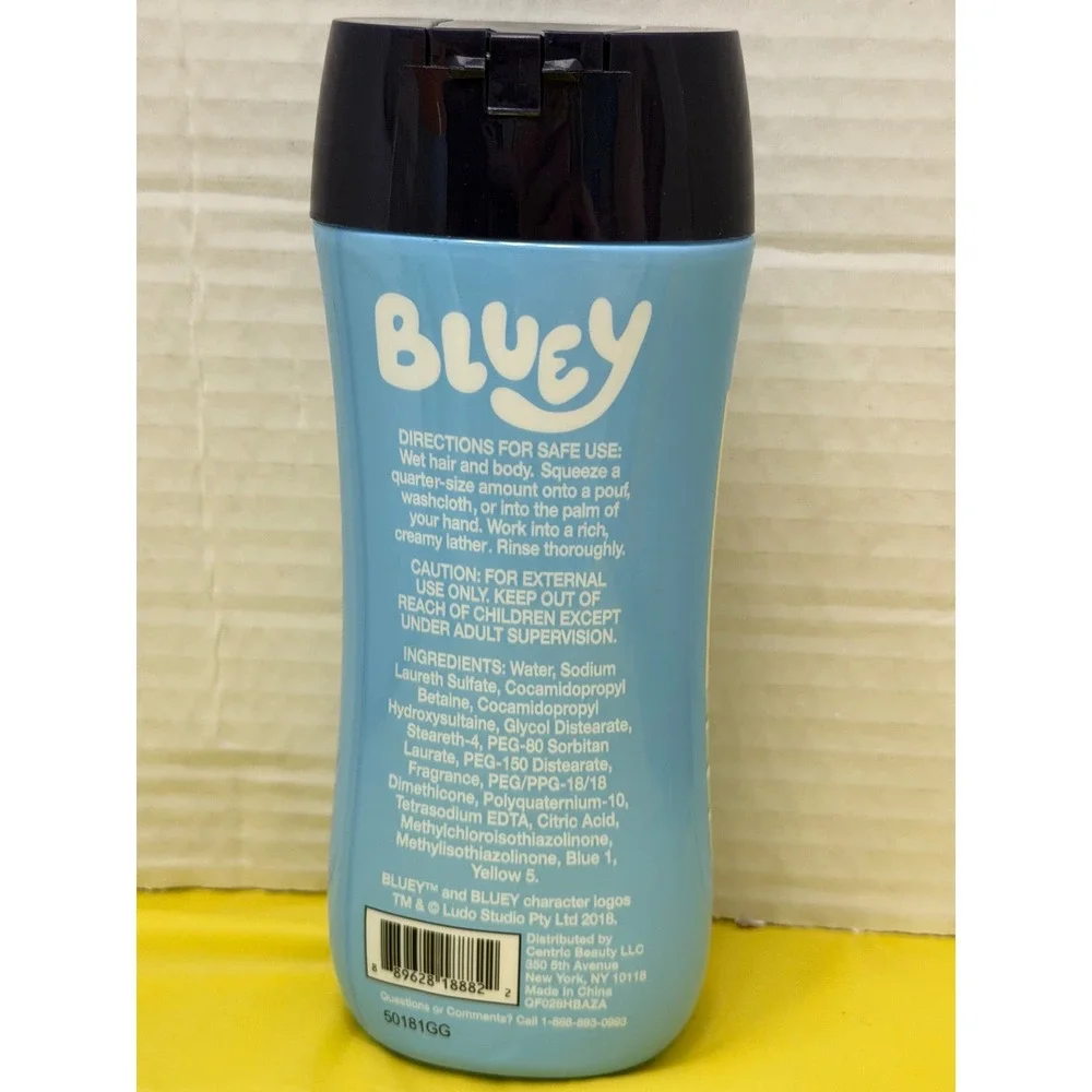 Bluey 3-in-1 Shampoo‎ Conditioner Body Wash & Strawberry Body Wash Set 8oz 2pk